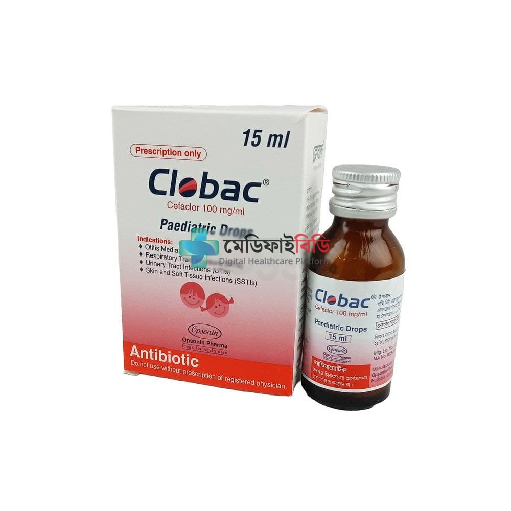 Clobac Pediatric Drops 125mg