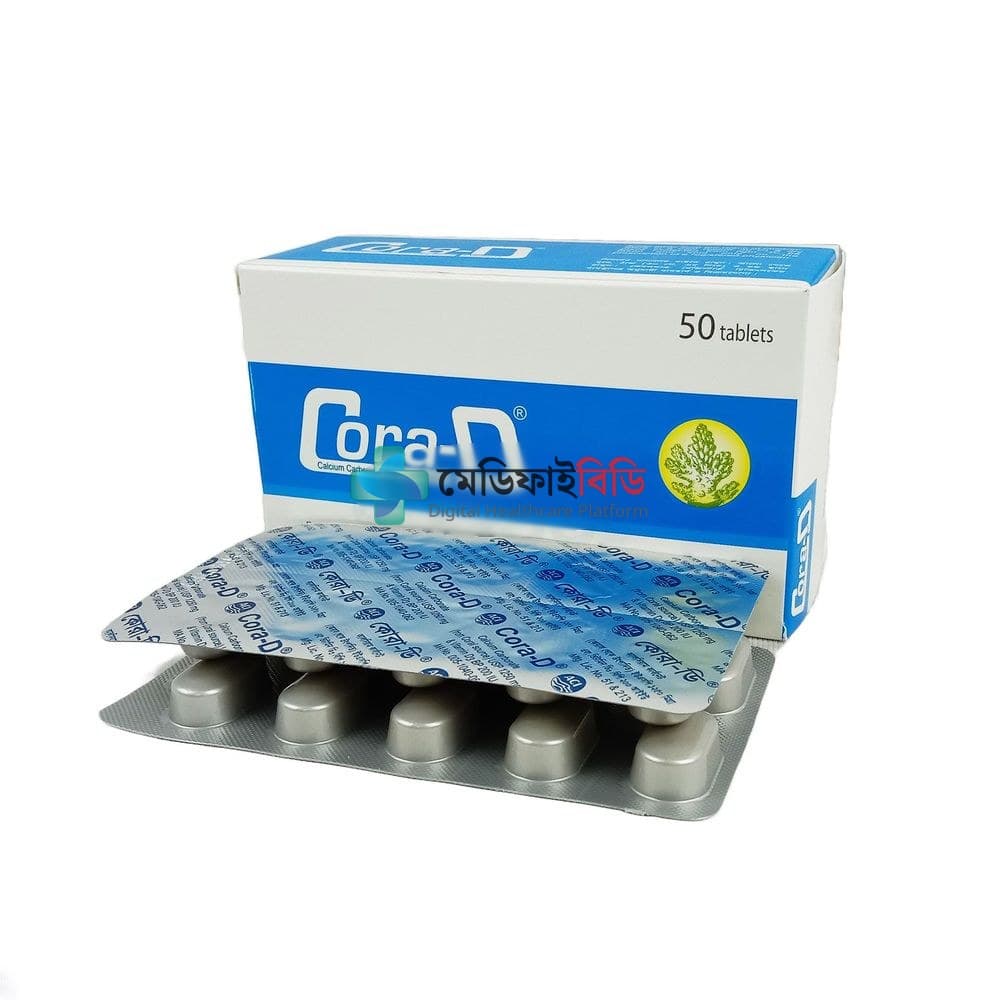Cora-D 500mg — Calcium + Vitamin D3
