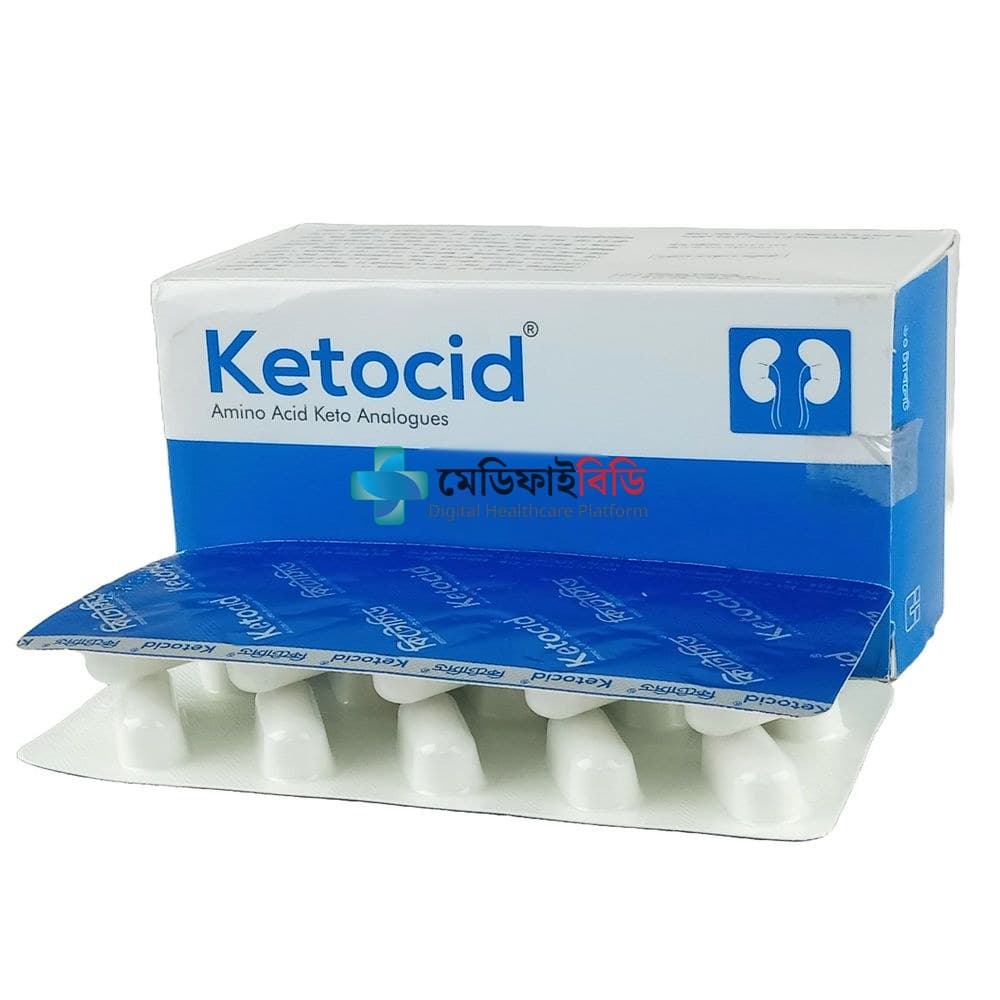 Ketocid 600 600mg — Alpha Ketoanalogues & essential amino acids (Isoleucine, leucine, phenylalanine, valine, methionine, L-lysine, L-threonine, L-tryptophan, L-histidine, L-tyrosine, nitrogen)