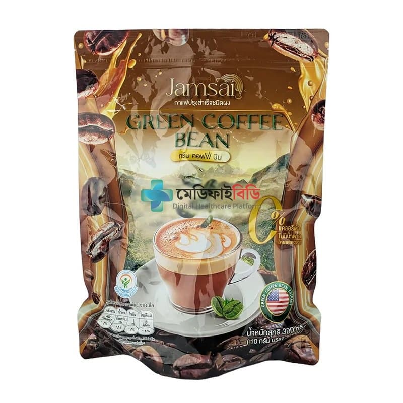 Coffee Thai Slimming Green Bean Jamsai Weight Control No Sugar
(30 Sachets × 10g) 10g — Other
