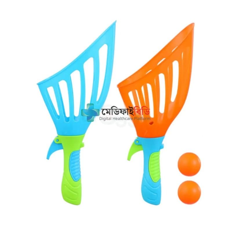 Click & Catch Twin Ball Launcher Set – 4 Balls Pop & Catch Fun for Indoor & Outdoor Play 4 — Other
