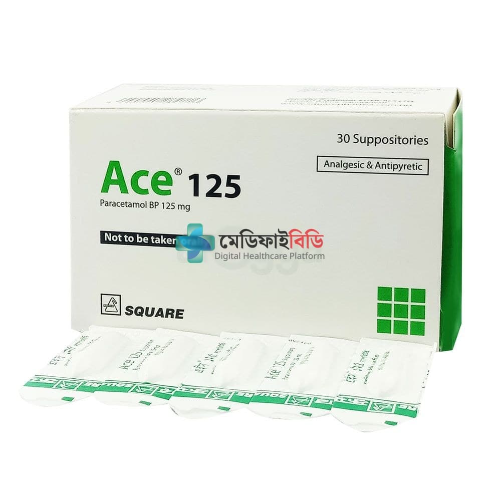 Ace 125 Suppository 125mg